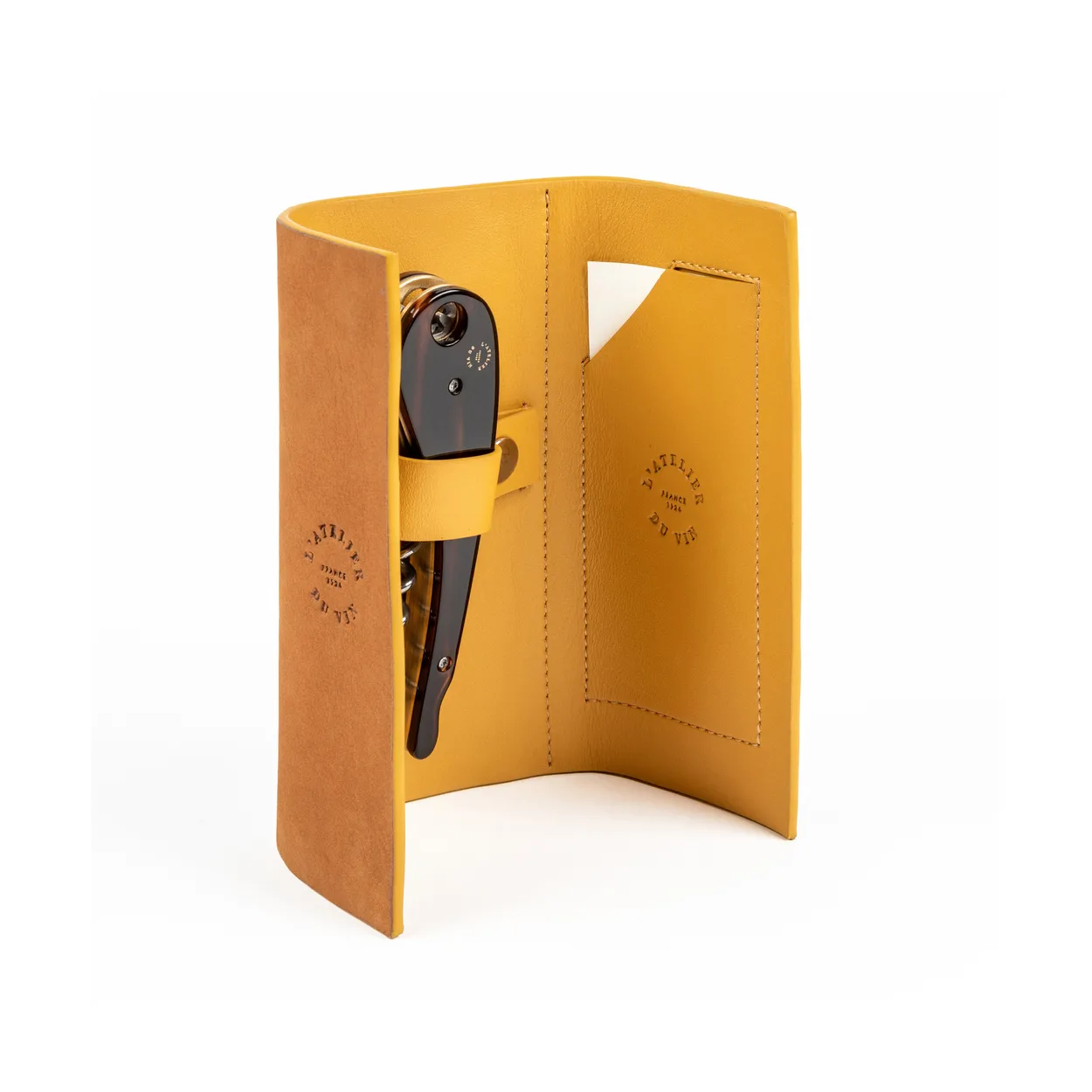L'Atelier du Vin Soft machine nomad corkscrew leather case 2 pieces
