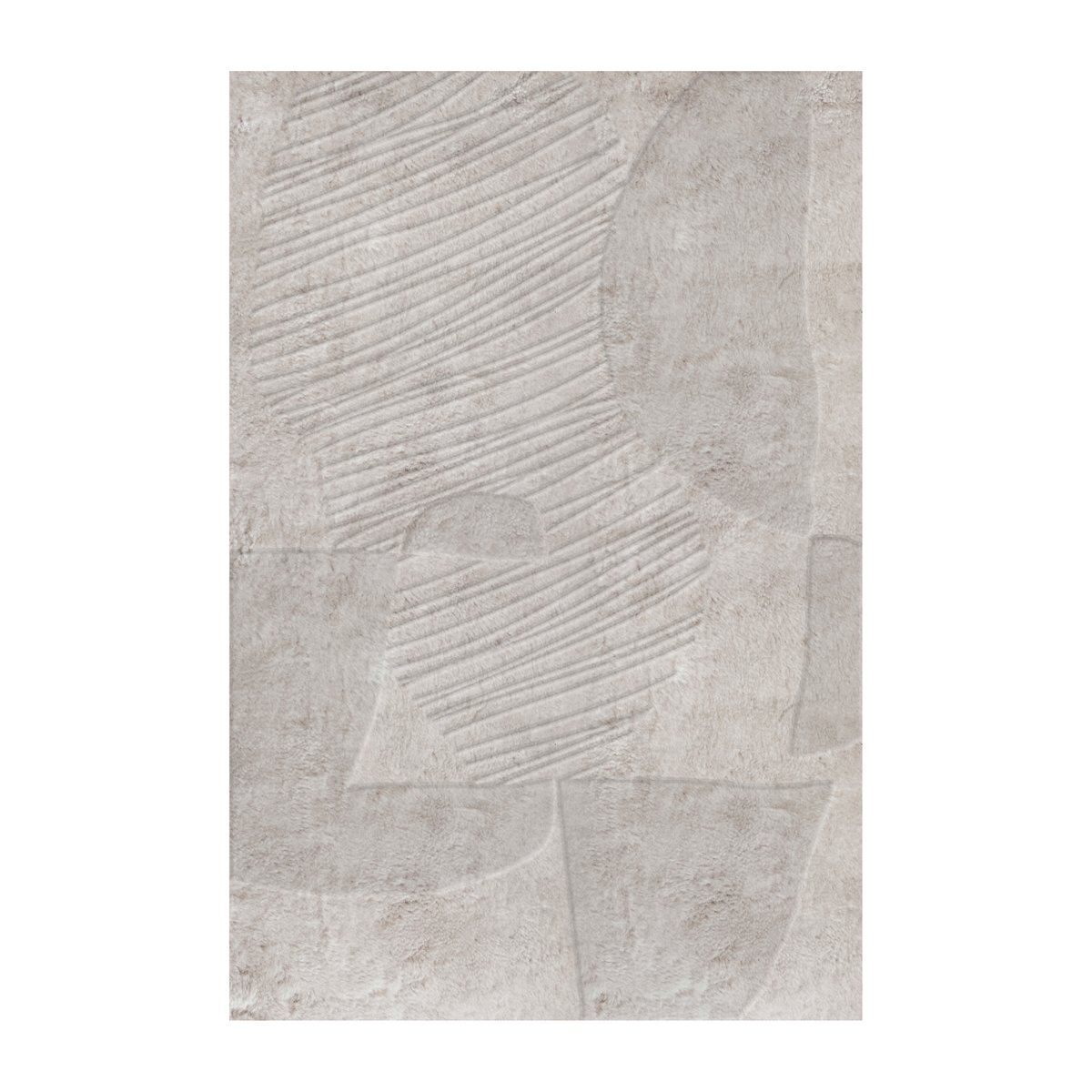Layered Artisan Guild wool carpet Francis pearl 180x270 cm