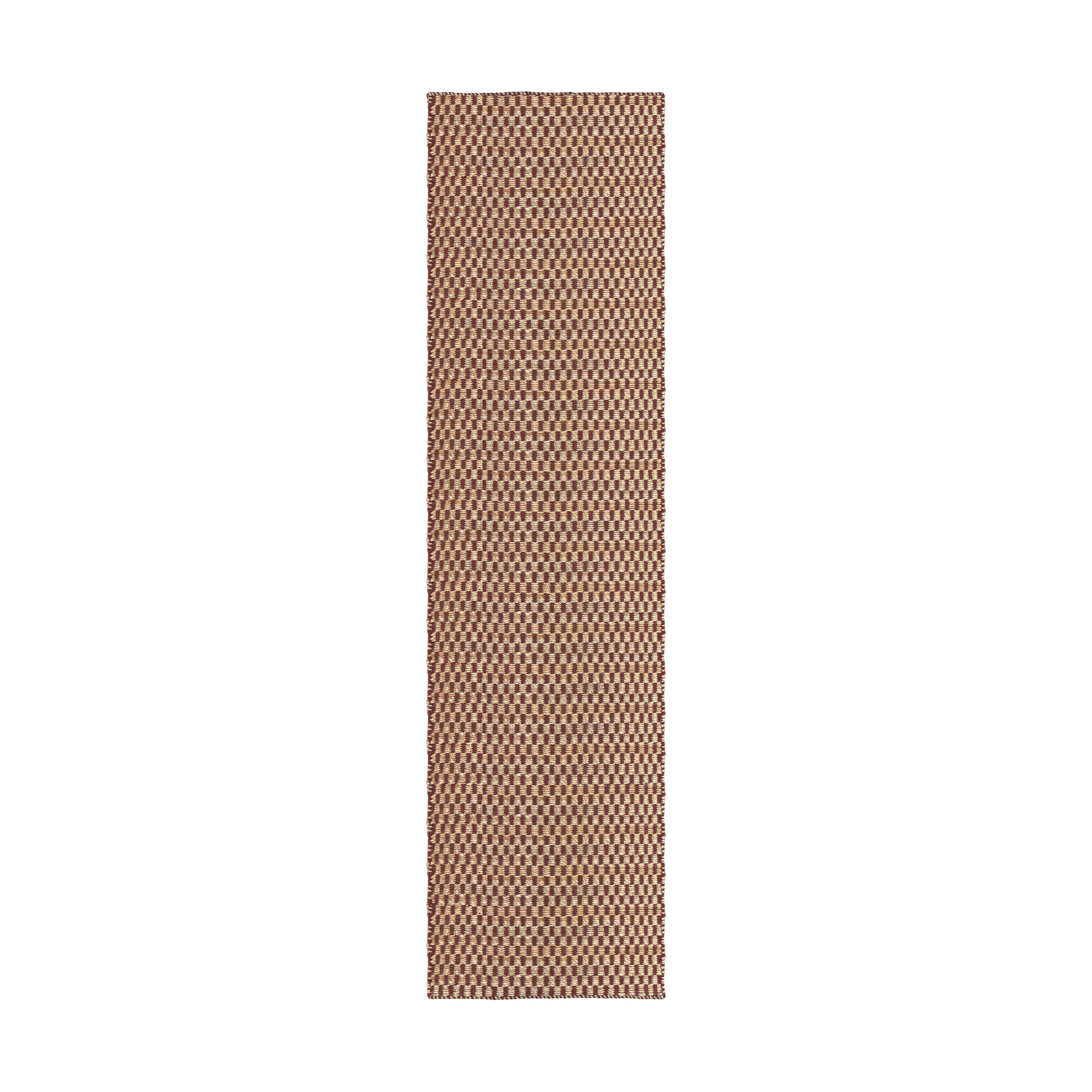 Barley jute rug, Burgundy, 75x240 cm Layered Barley jute rug, Burgundy, 75x240 cm Layered