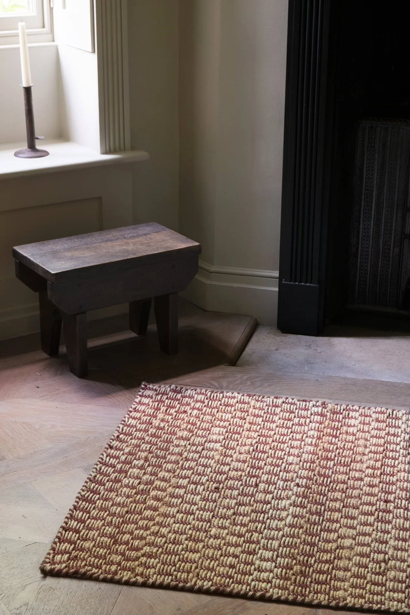 Barley jute rug, Burgundy, 75x240 cm Layered Barley jute rug, Burgundy, 75x240 cm Layered
