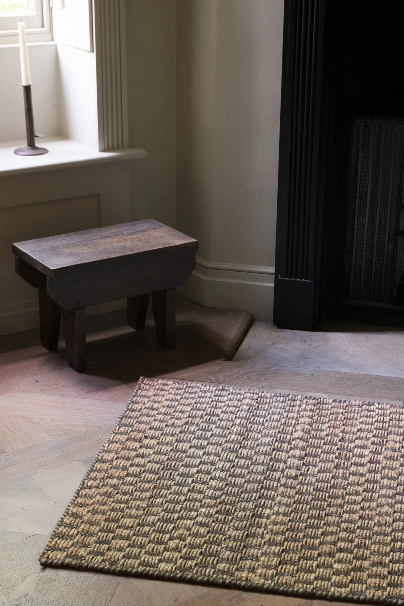 Barley jute rug, Chestnut, 75x240 cm Layered