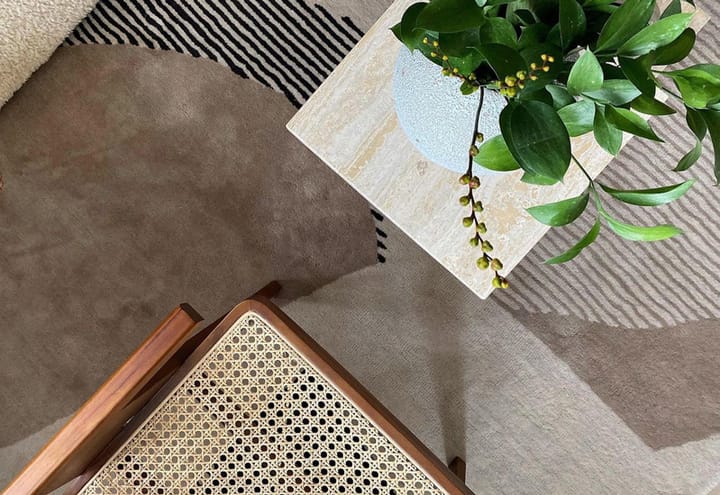 Birch wool rug, 200x300 cm Layered