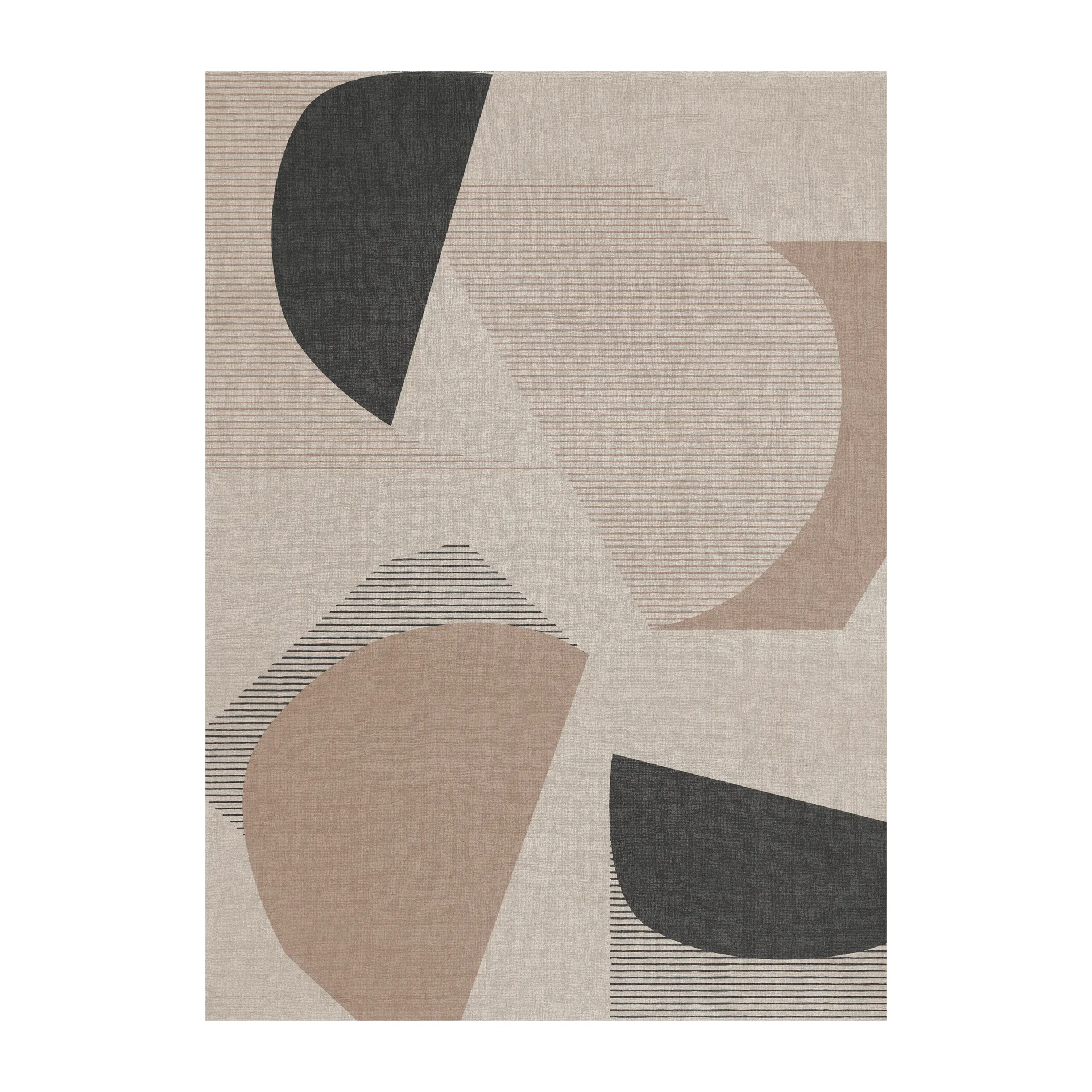 Birch wool rug, 300x400 cm Layered