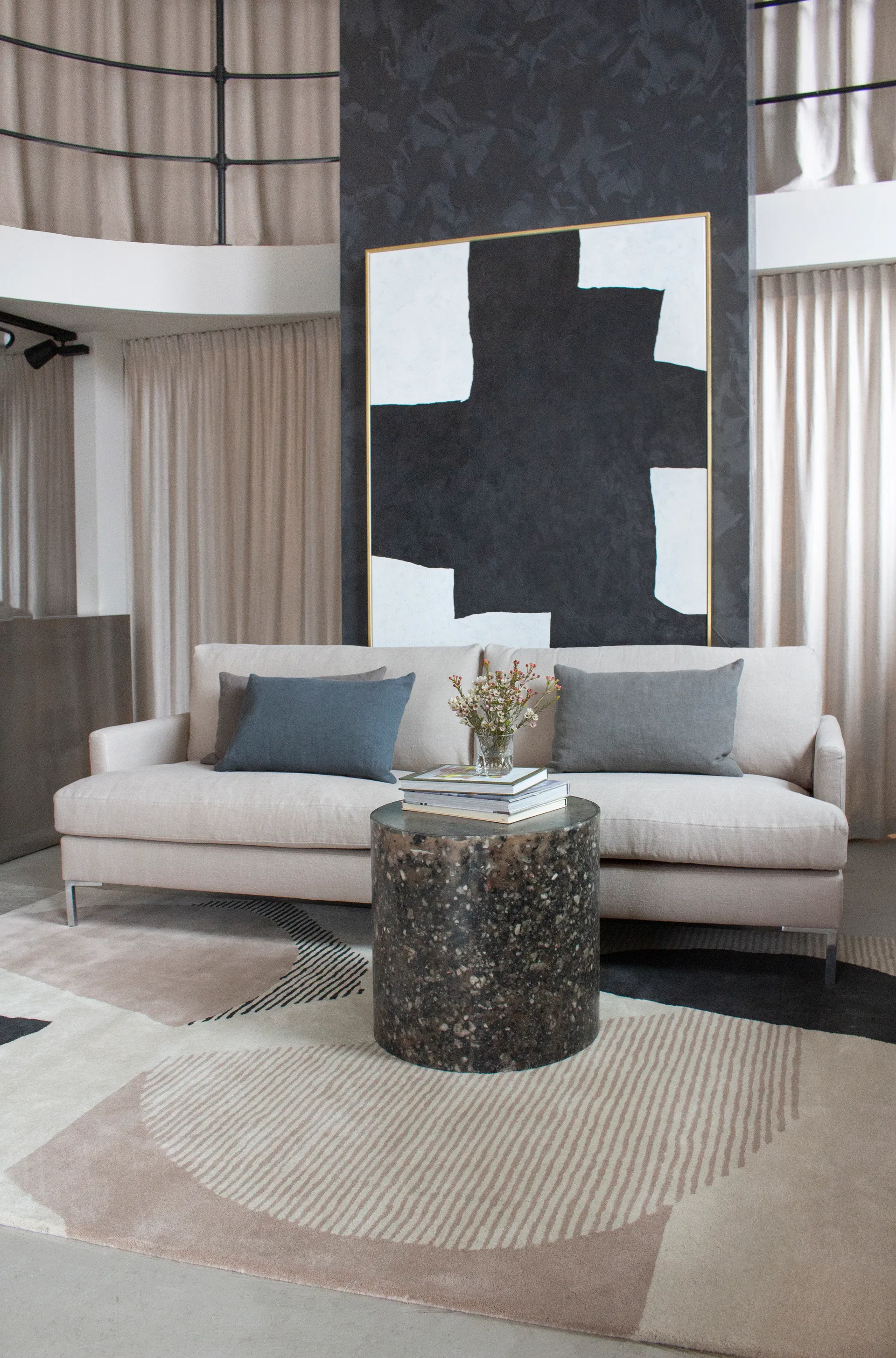 Birch wool rug, 300x400 cm Layered