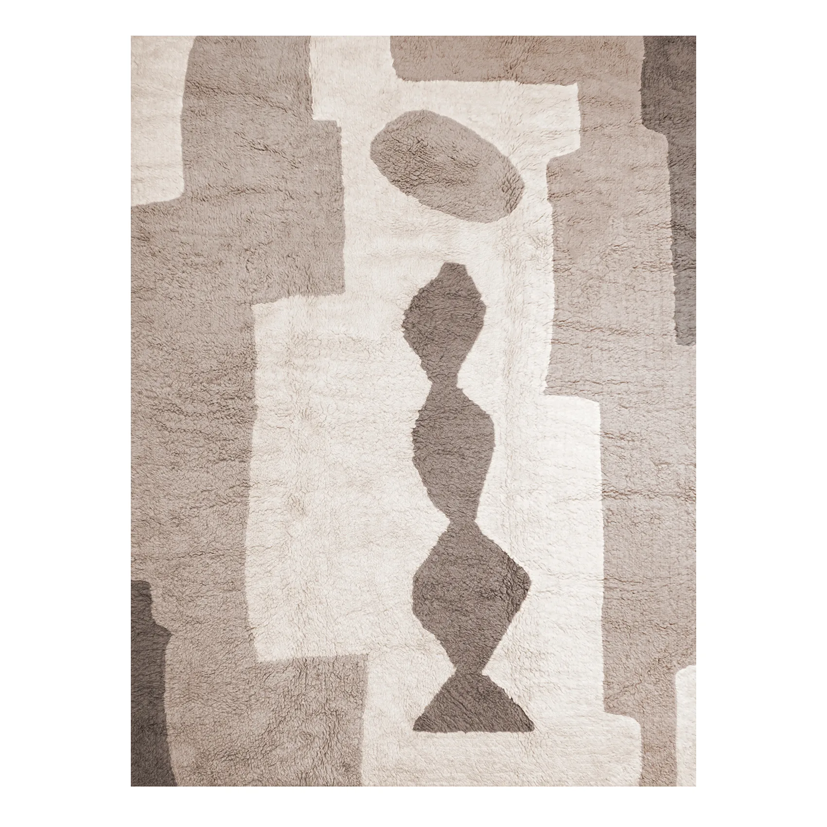 Bird in Space rug 180x270 cm, white-brown-bege Layered
