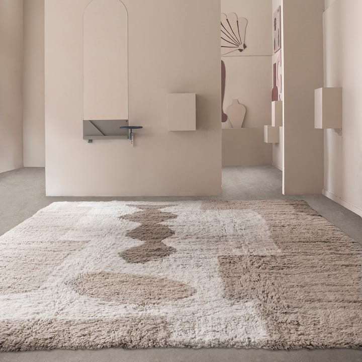 Bird in Space rug 180x270 cm, white-brown-bege Layered