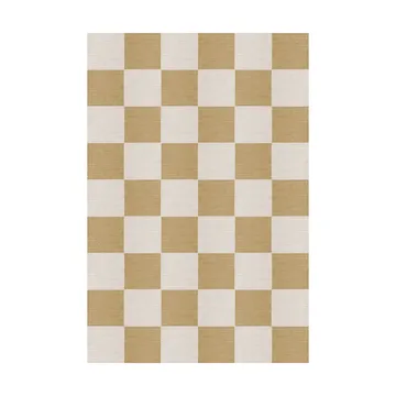 Chess wool rug - Harvest yellow, 140x200 cm - Layered