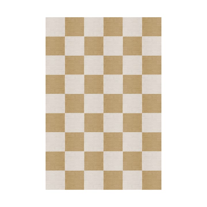 Chess wool rug - Harvest Yellow, 140x200 cm - Layered