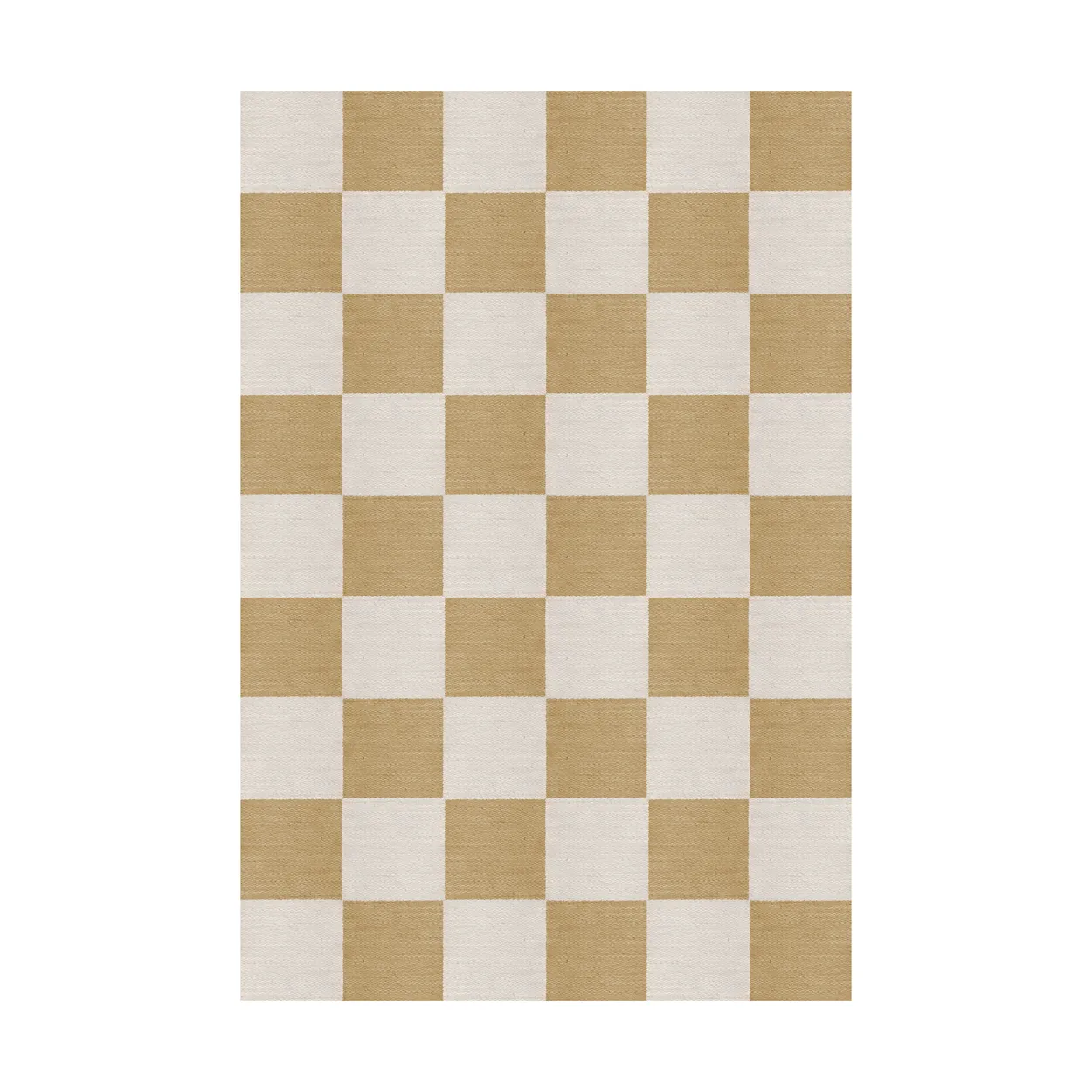 Layered Chess wool rug Harvest yellow, 250x350 cm | Scandinavian Design | Wool rugs | Yellow