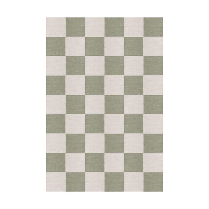 Chess wool rug - Sage, 140x200 cm - Layered