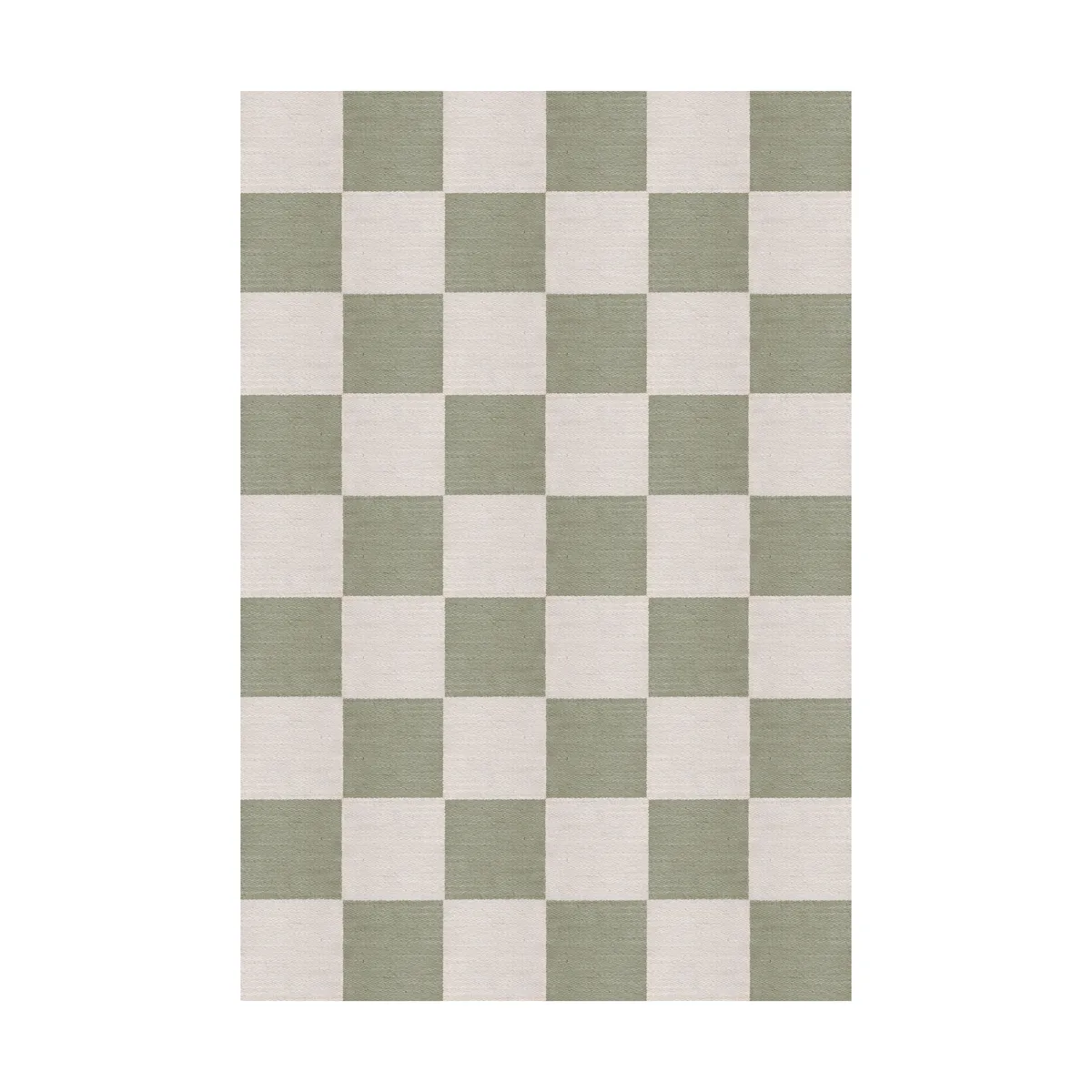 Layered Chess wool rug Sage, 180x270 cm