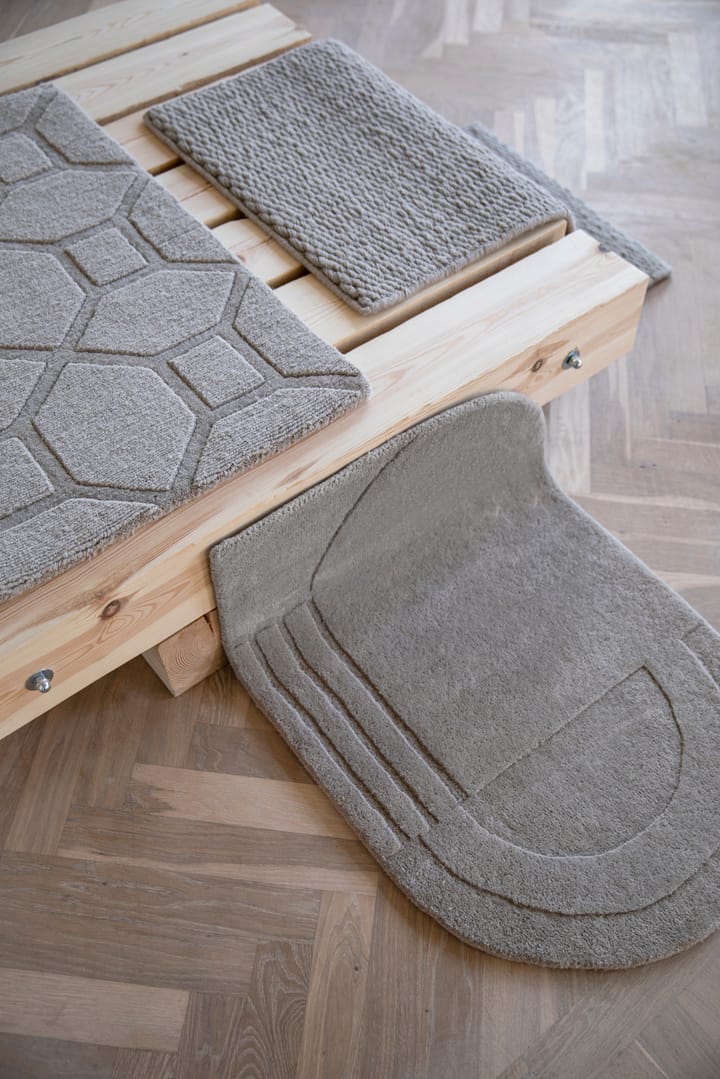 Circular doormat - Sage. 60x90 cm - Layered
