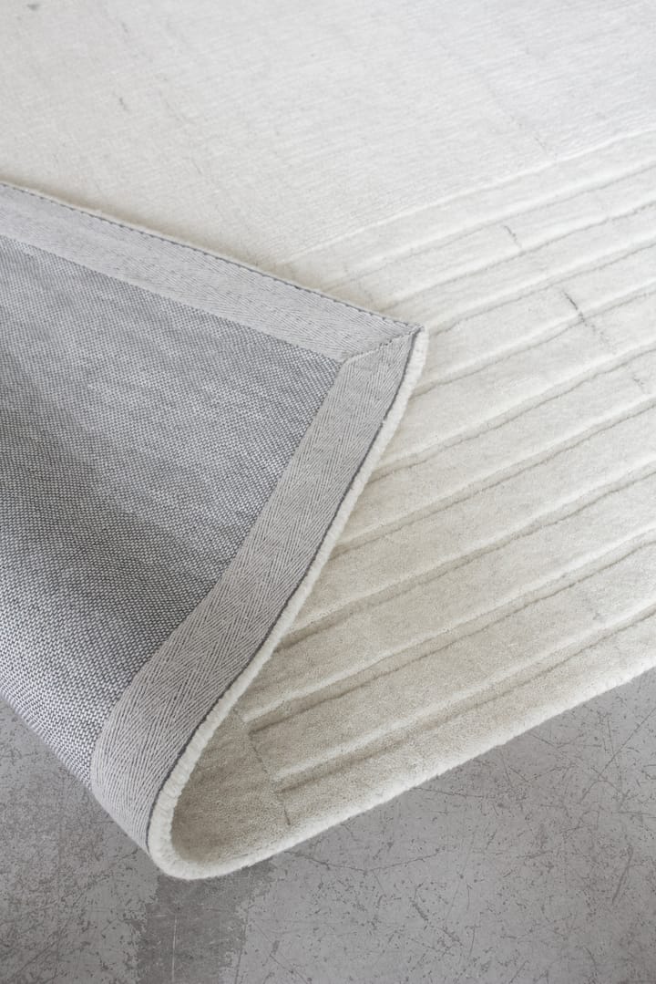 Circular wool carpet 180x270 cm - Bone white - Layered