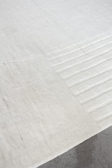 Circular wool carpet 220x350 cm - Bone white - Layered