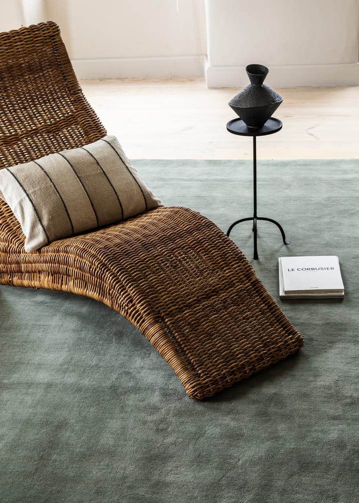 Classic solid wool carpet 250x350 cm - Sage, 250x350 cm - Layered