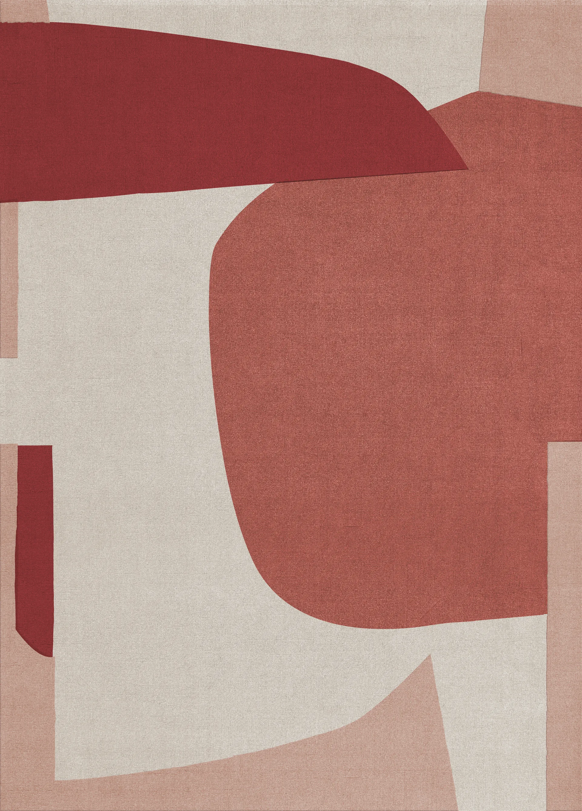 Cloudberry wool rug, 200x300 cm Layered