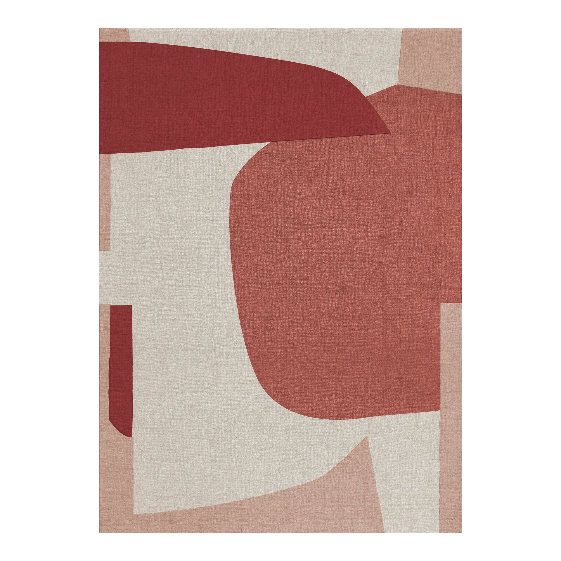 Cloudberry wool rug, 250x350 cm Layered