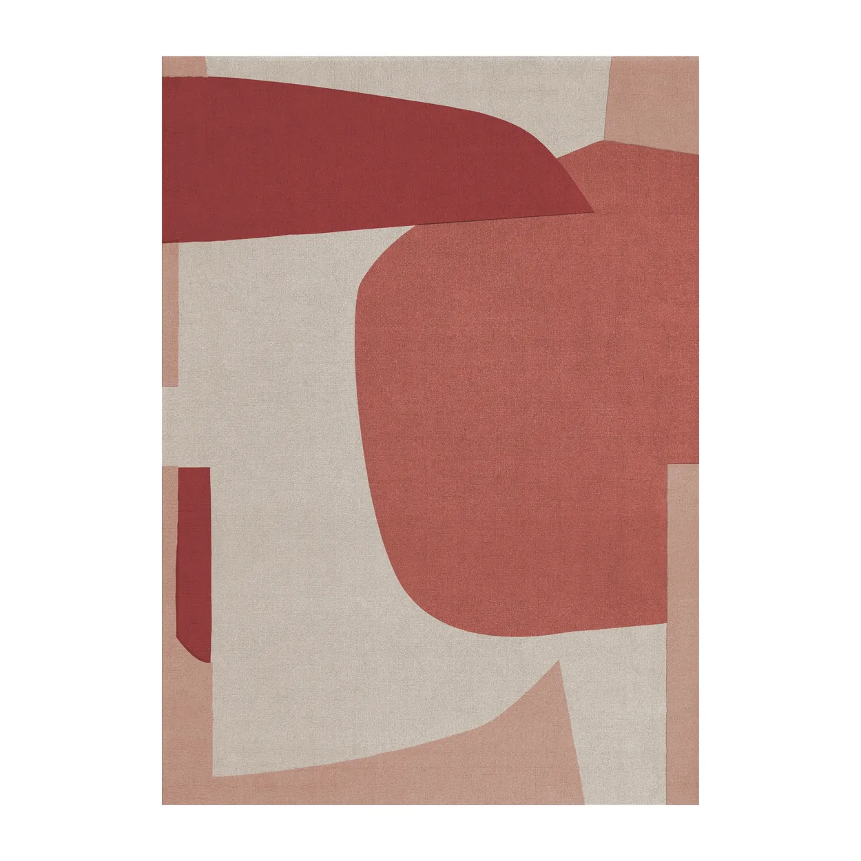 Layered Cloudberry wool rug 300x400 cm | Scandinavian Design | Wool rugs | Beige