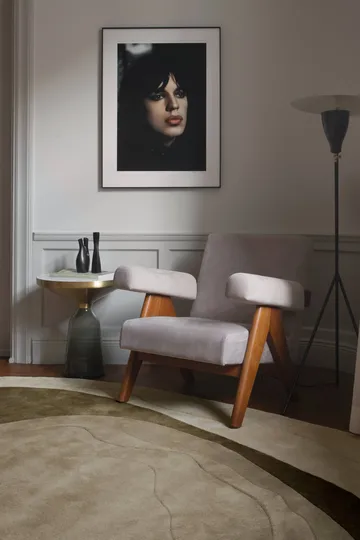 Erik Bratsberg Lozza wool rug - Olive, 210x270 cm - Layered