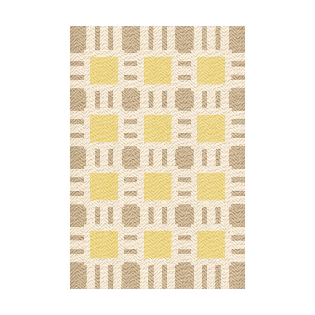 Layered Evelina Kroon jute rug 140x200 cm Sunny side up