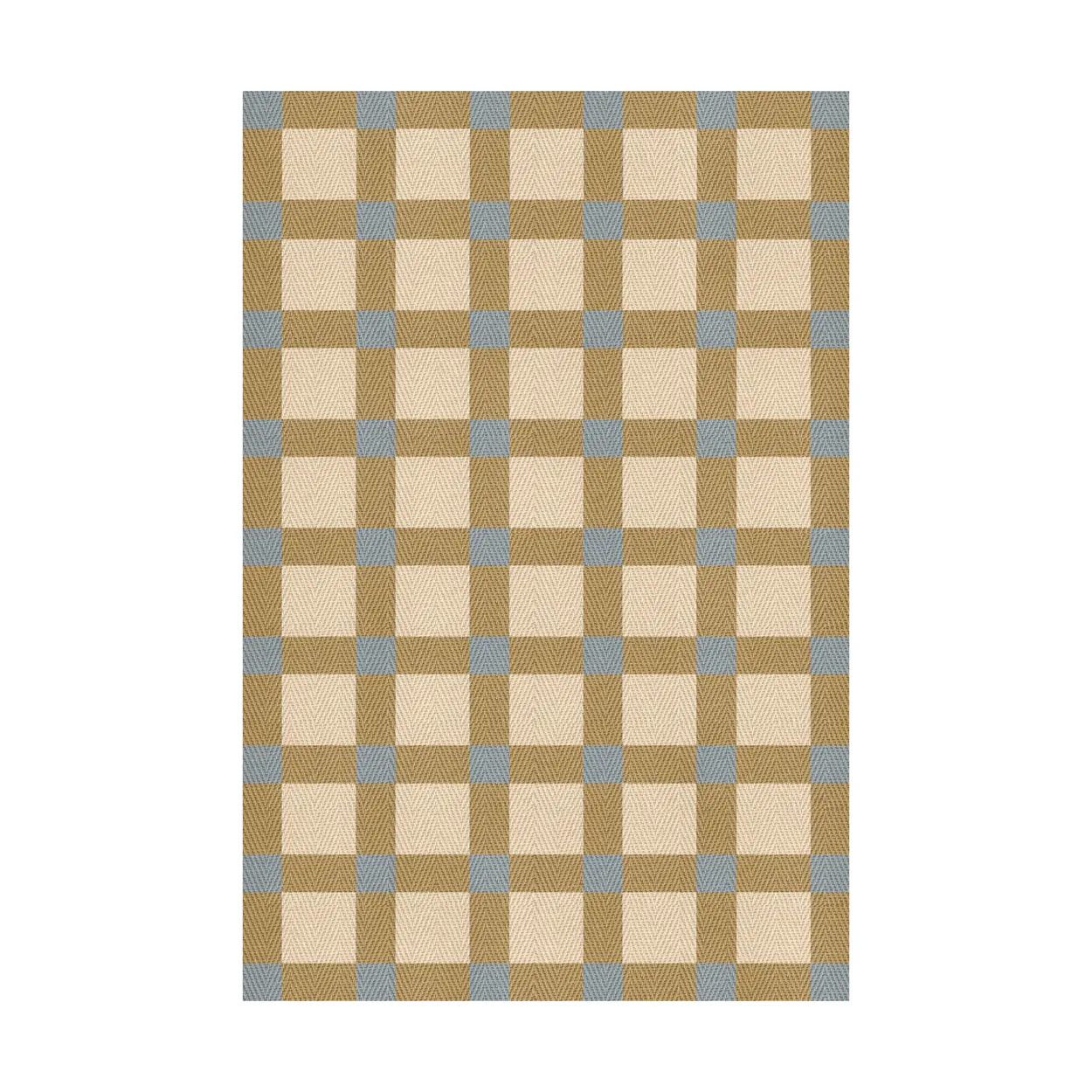 Layered Evelina Kroon jute rug 180x270 cm Dusk | Scandinavian Design | Fringe & Deep pile rugs | Blue