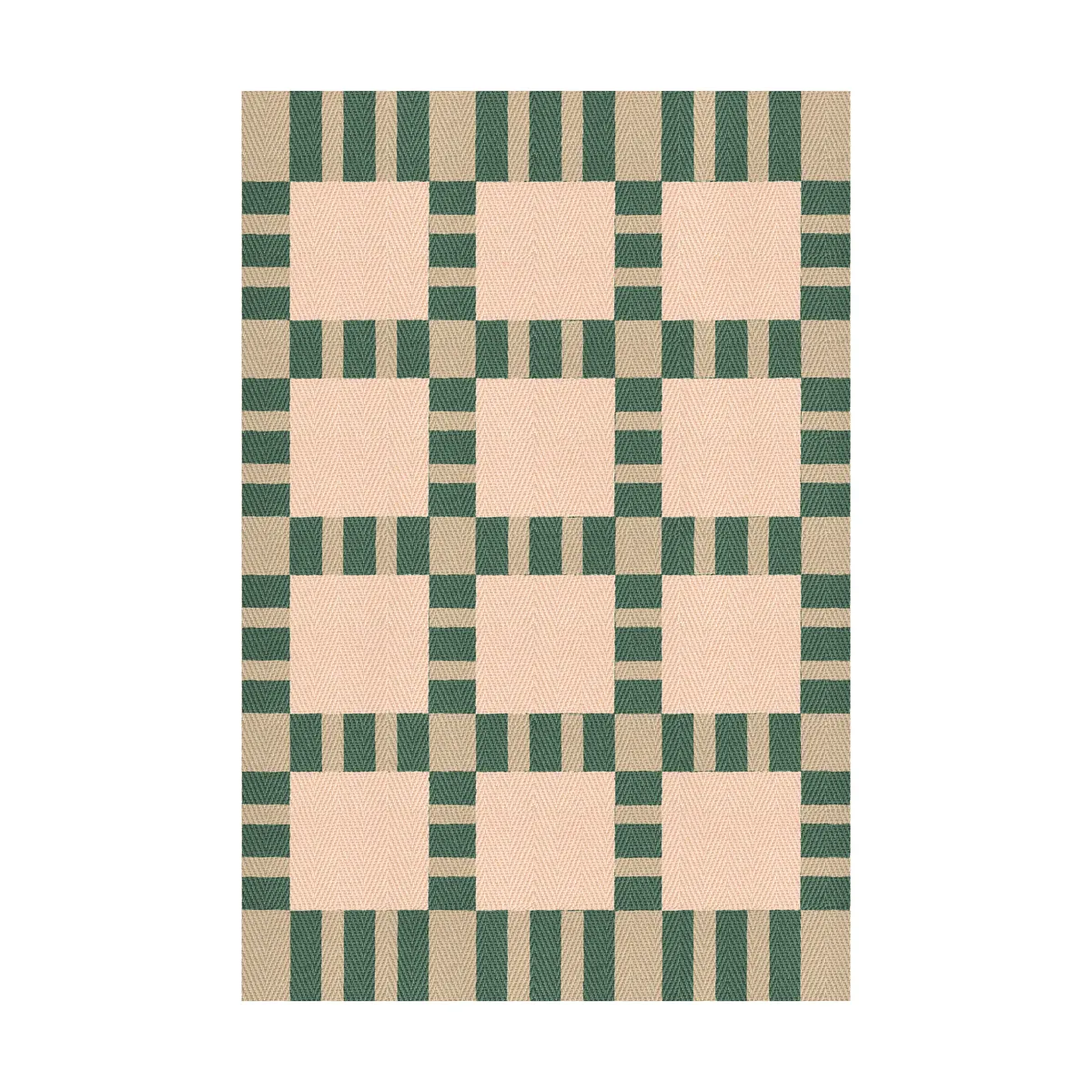 Layered Evelina Kroon jute rug 200x300 cm Korean chives