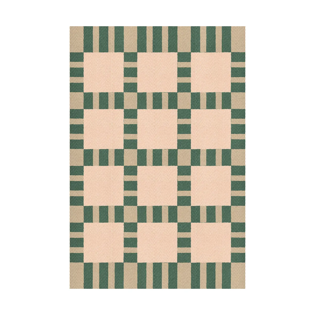 Layered Evelina Kroon jute rug 250x350 cm Korean chives