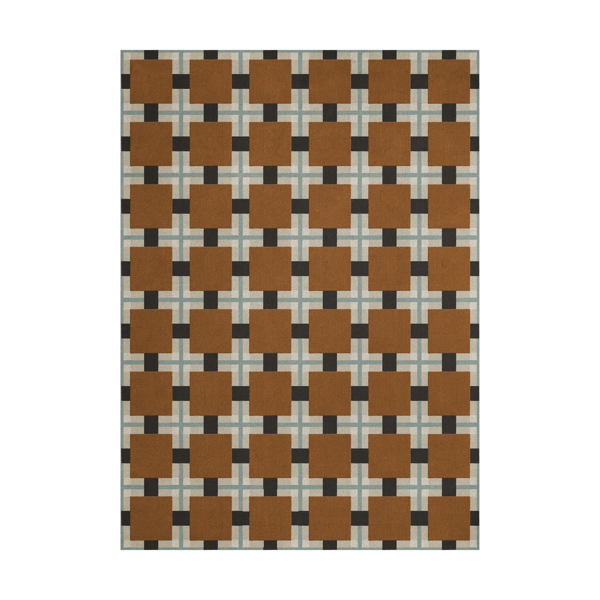 Layered Evelina Kroon Ochre fields 300x400 cm | Scandinavian Design | Wool rugs | Brown