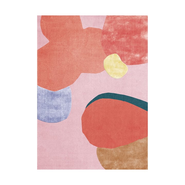 Flower Field wool rug 200x300 cm - Pink - Layered