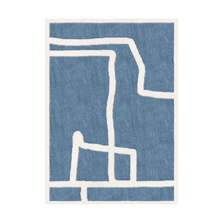 Gotland Klint wool rug - Cornflower blue 300x400 cm - Layered