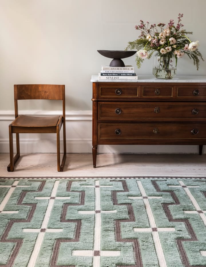Johanna wool carpet - Sage. 180x270 cm - Layered
