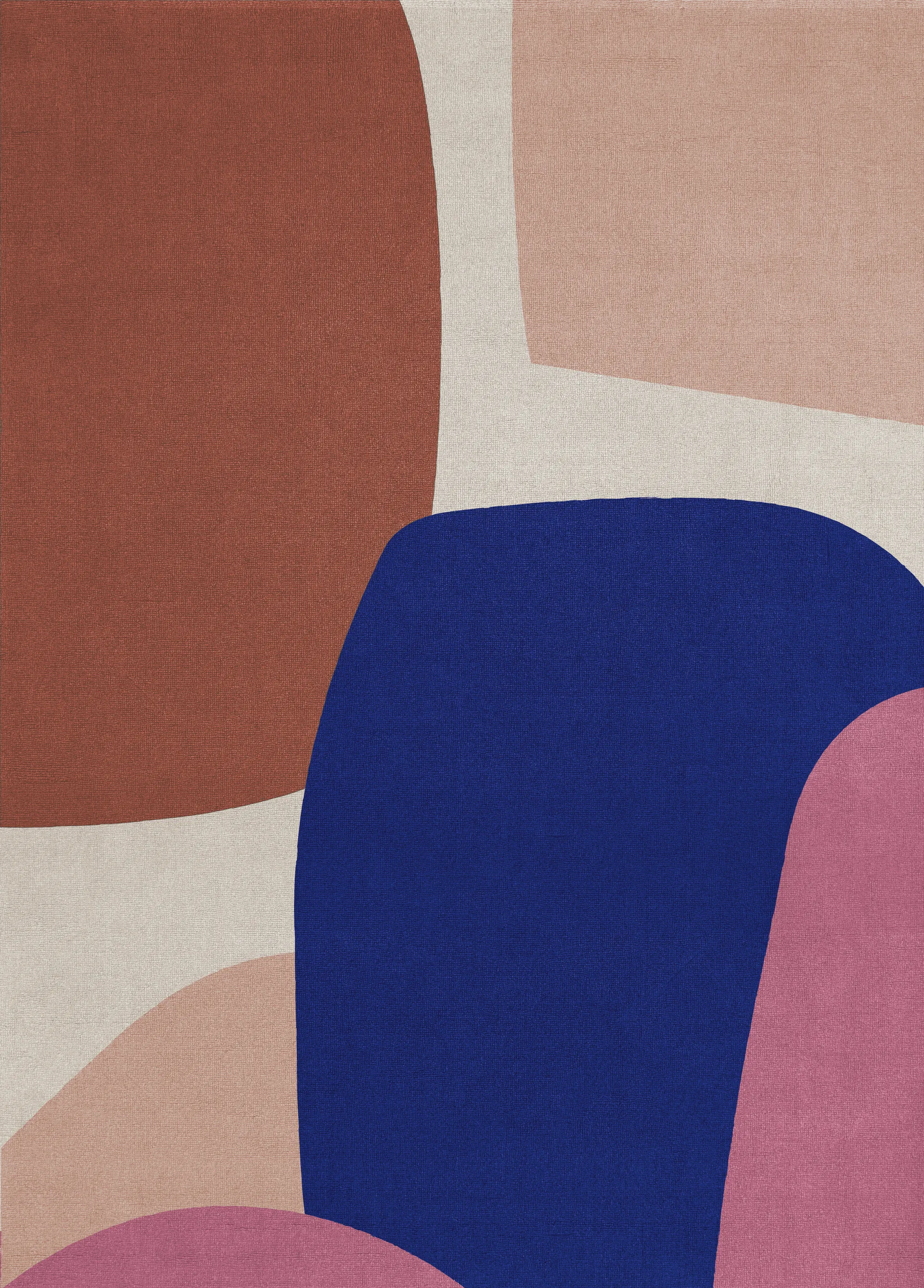 Lake wool rug, 200x300 cm Layered