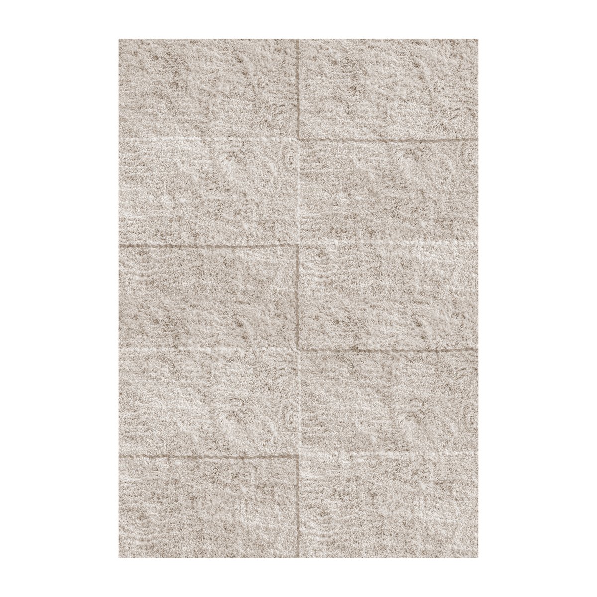 Layered Levels rug 250x350 cm Francis pearl | Scandinavian Design | Fringe & Deep pile rugs | Grey