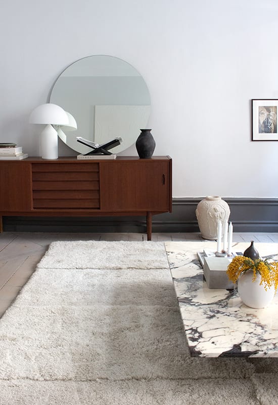 Levels rug 300x400 cm, Bone white Layered