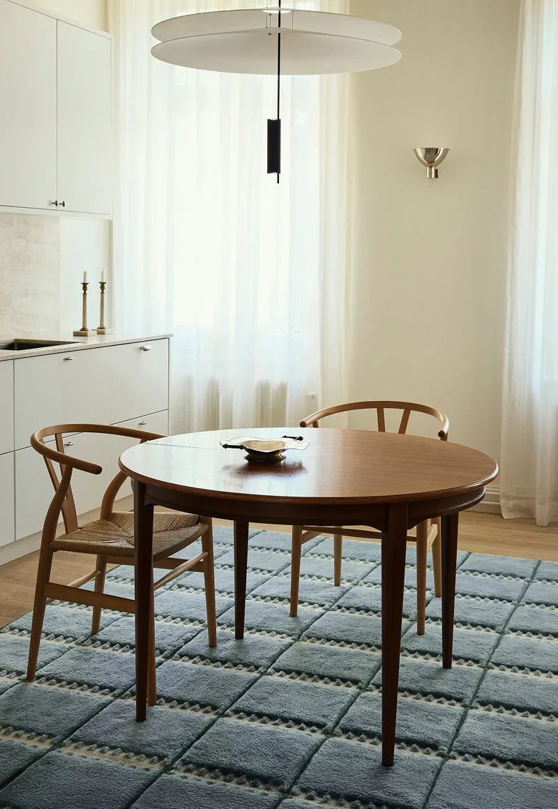 Lilly wool carpet, Blue, 200x300 cm Layered