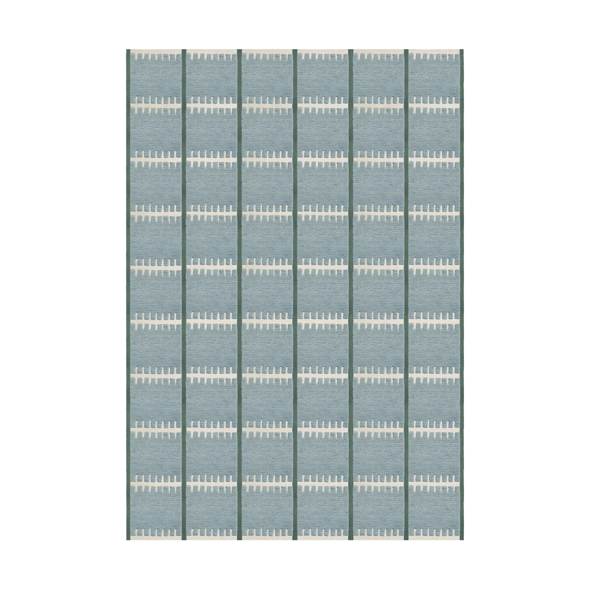 Lilly wool carpet, Blue, 300x400 cm Layered