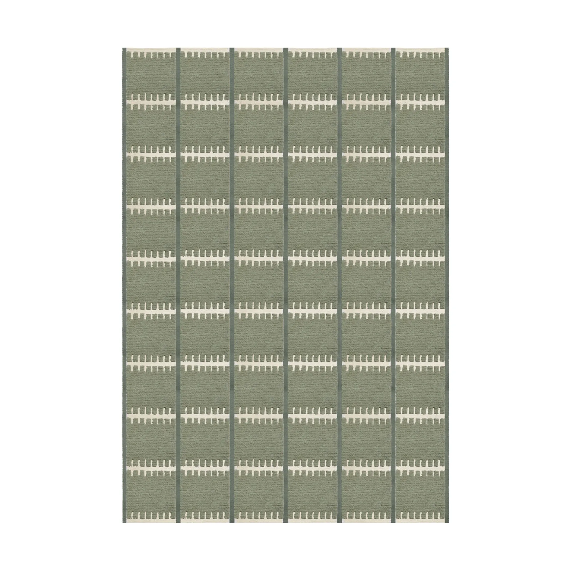 Lilly wool carpet, Green, 180x270 cm Layered