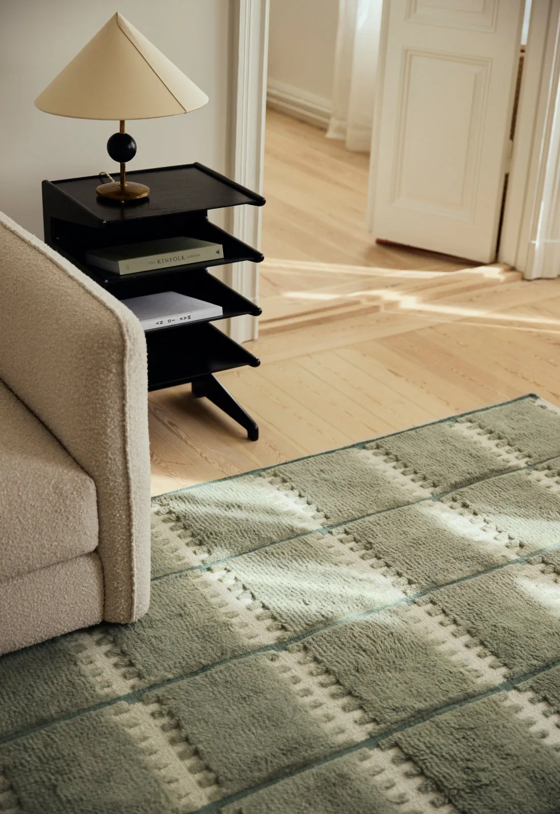 Lilly wool carpet, Green, 180x270 cm Layered