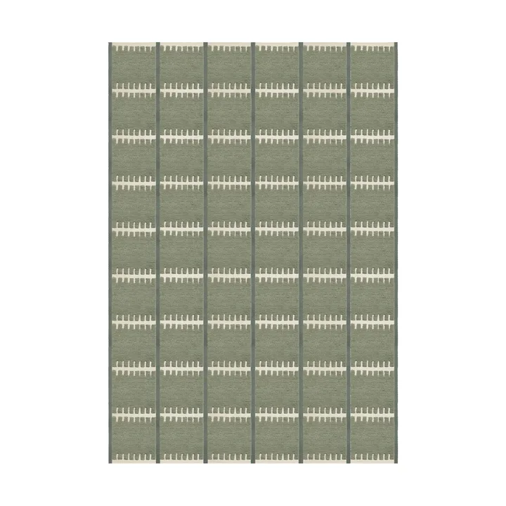 Lilly wool carpet - Green, 250x350 cm - Layered