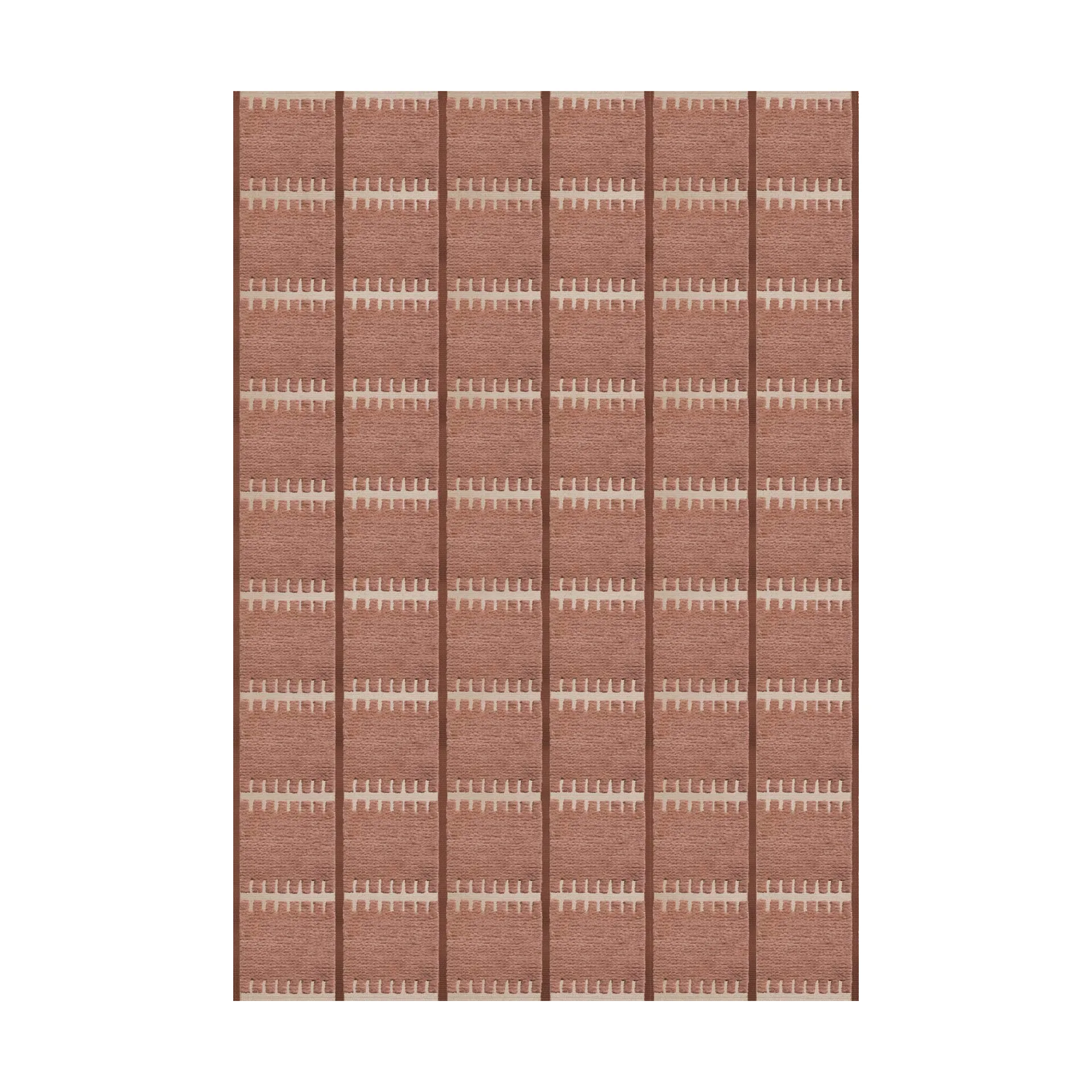 Lilly wool carpet, Rust, 180x270 cm Layered