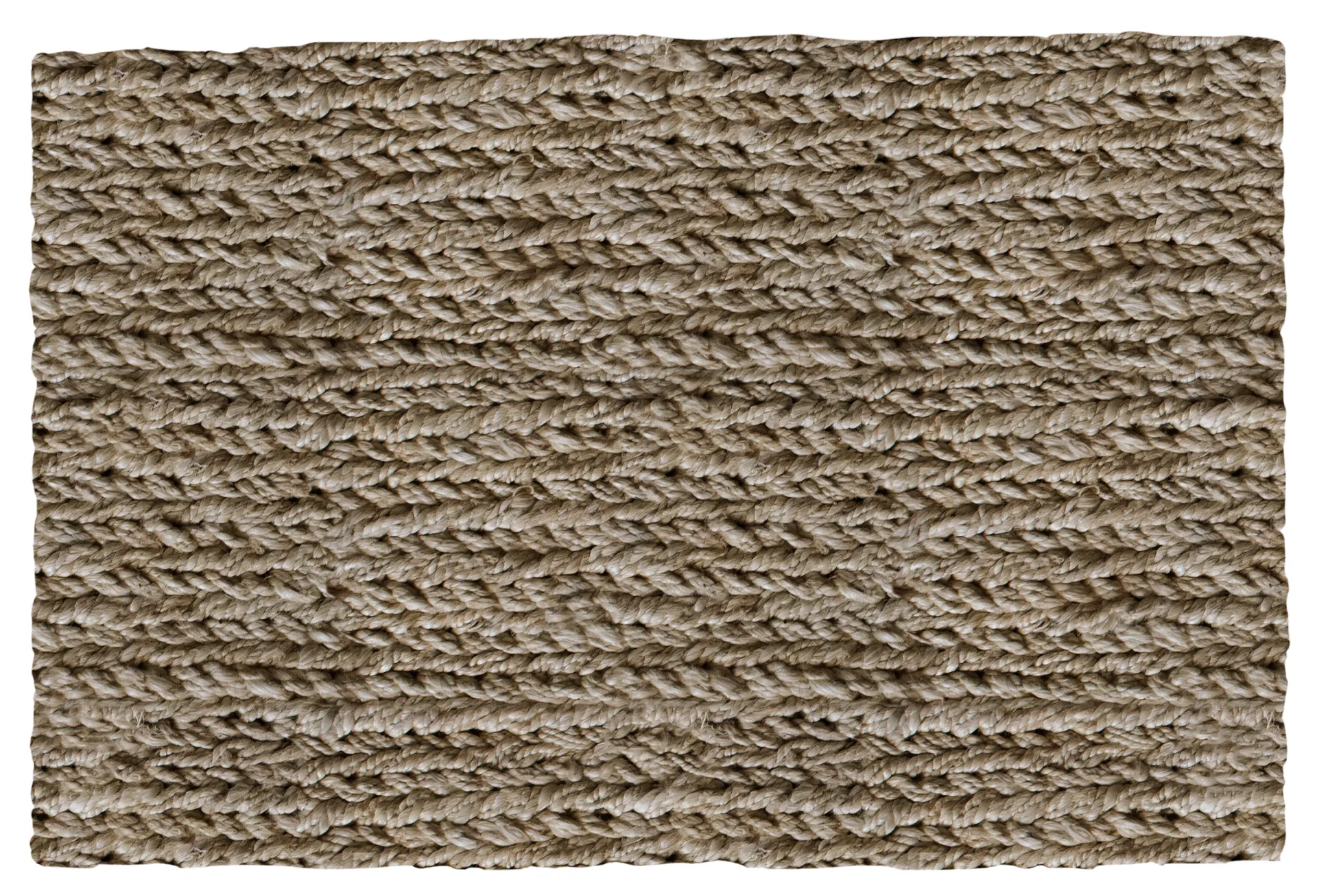 Lotta Agaton Chunky Hemp doormat, Natural. 60x90 cm Layered