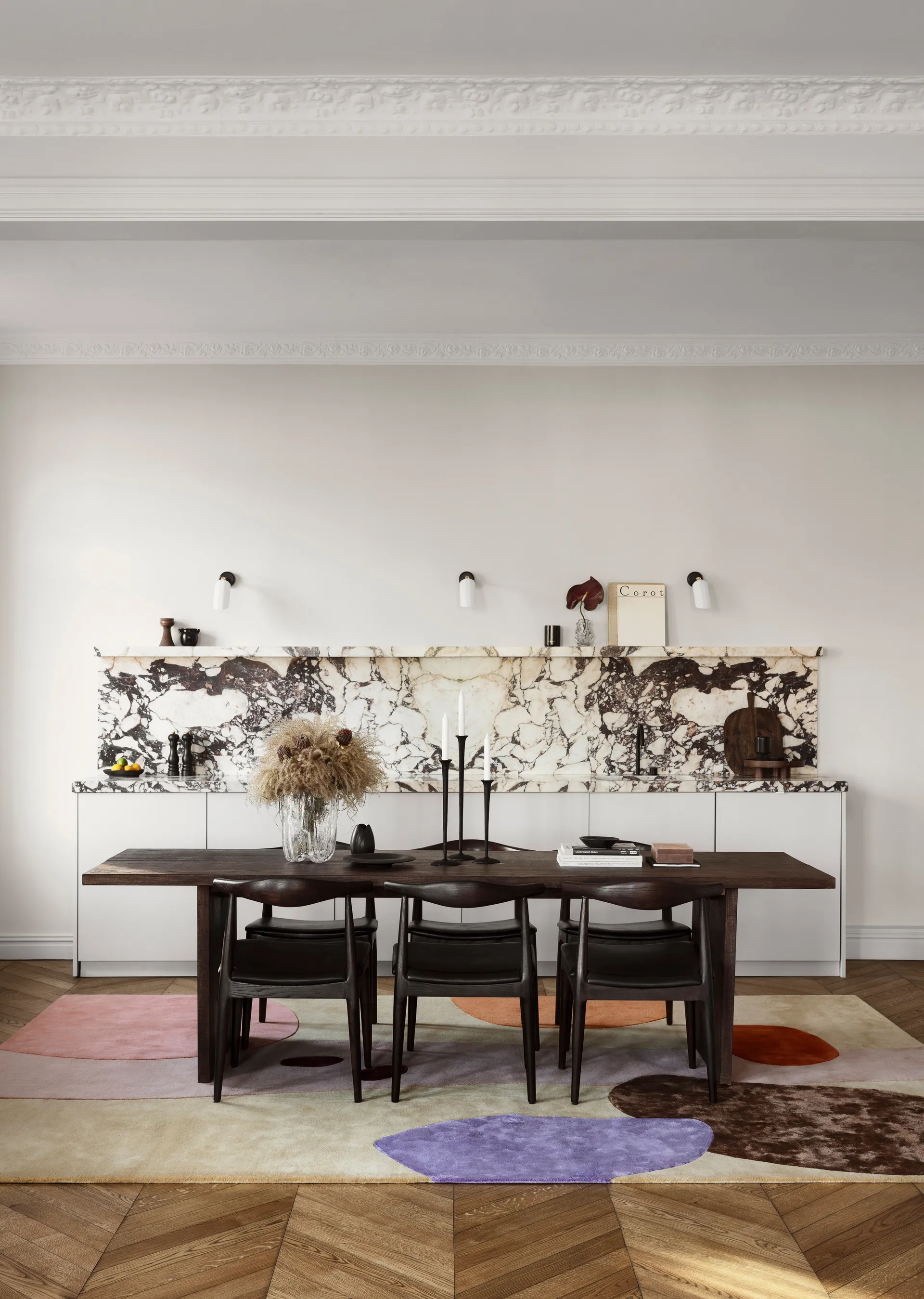 Magical Garden wool rug, 180x270 cm Layered