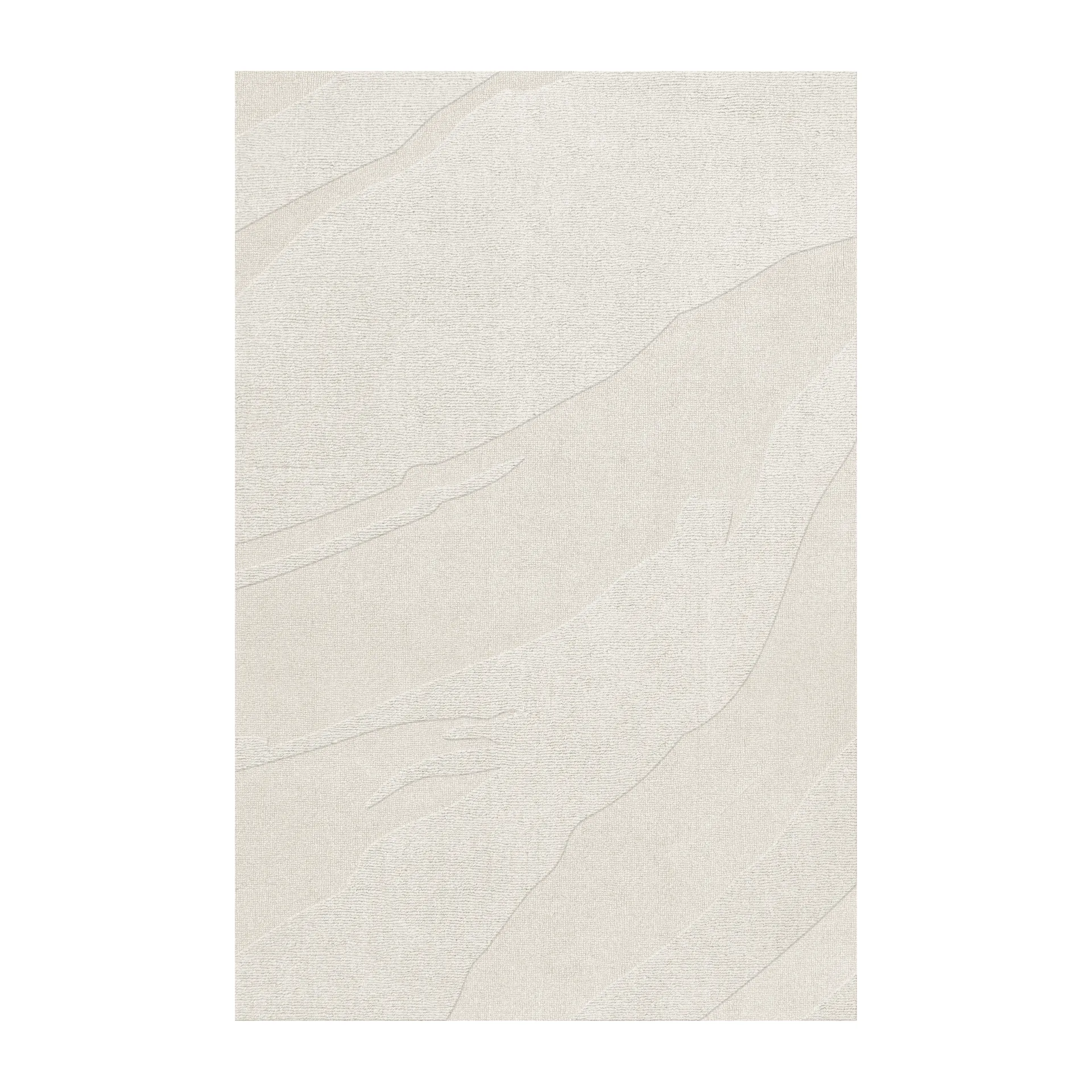 Nami wool carpet, Bone White 180x270 cm Layered