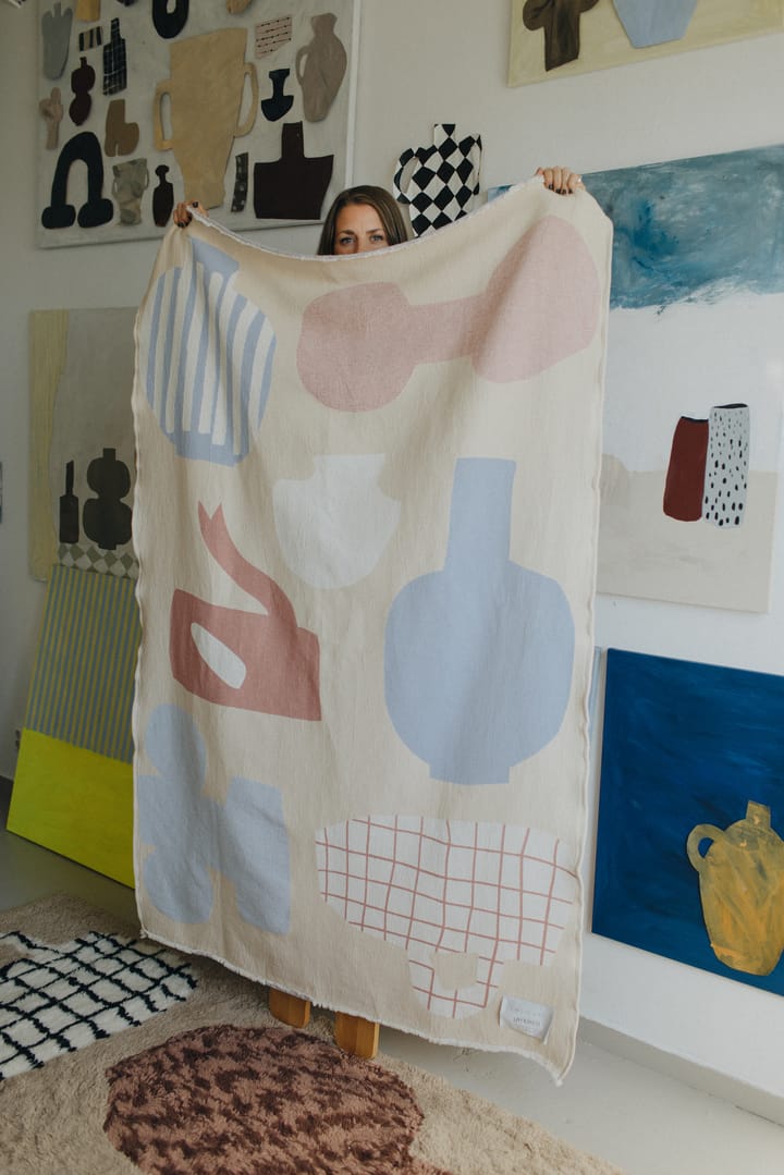 Picnic cotton throw 130x220 cm, Beige Layered