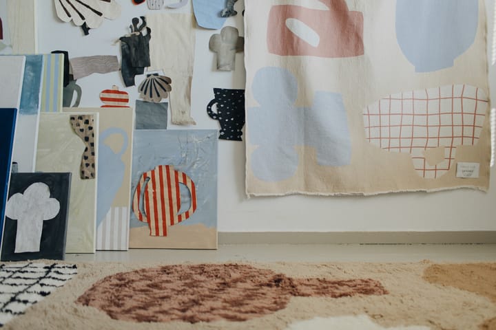 Picnic cotton throw 130x220 cm, Beige Layered