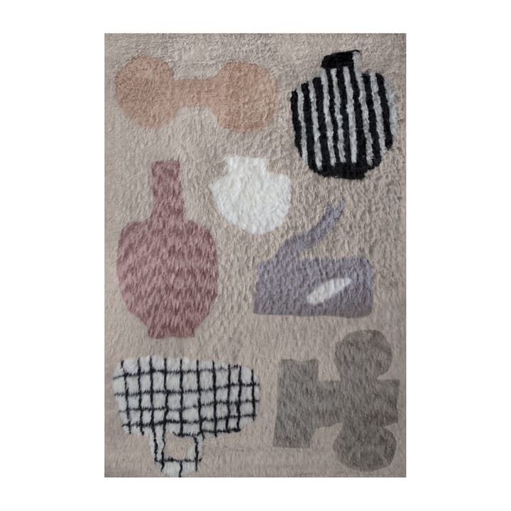Picnic wool carpet - Beige. 180x270 cm - Layered
