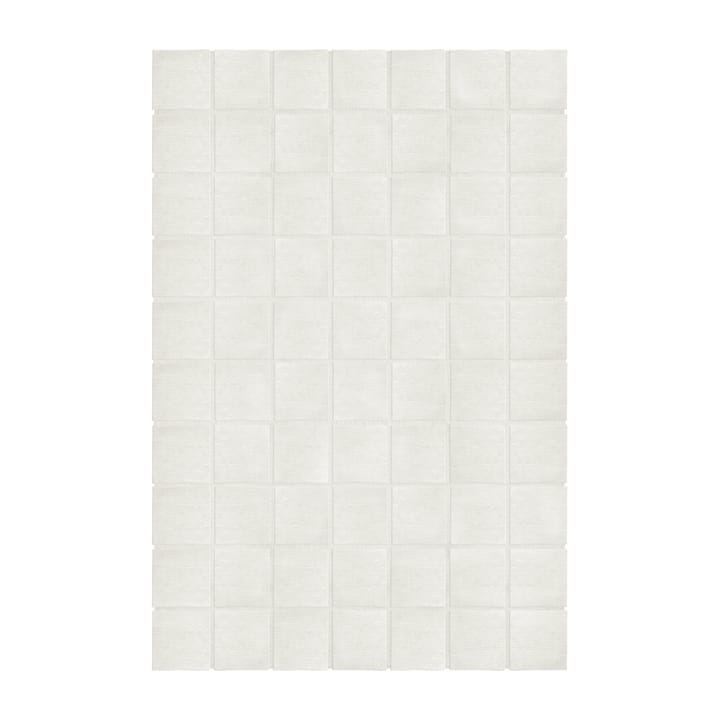 Piet Checked wool carpet - Bone White 180x270 cm - Layered