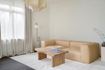 Piet Checked wool carpet - Bone White 180x270 cm - Layered