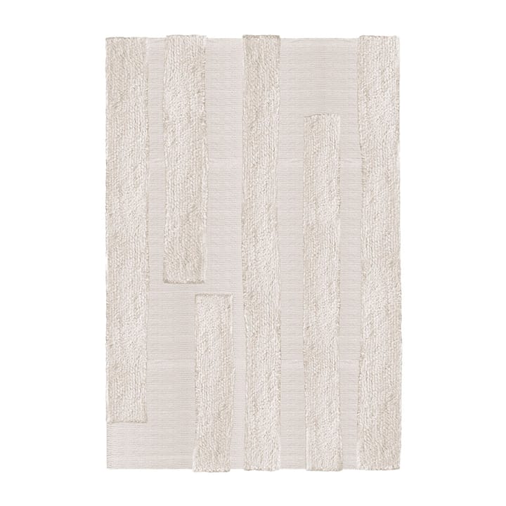 Punja Bricks wool carpet - Bone White. 160x230 cm - Layered