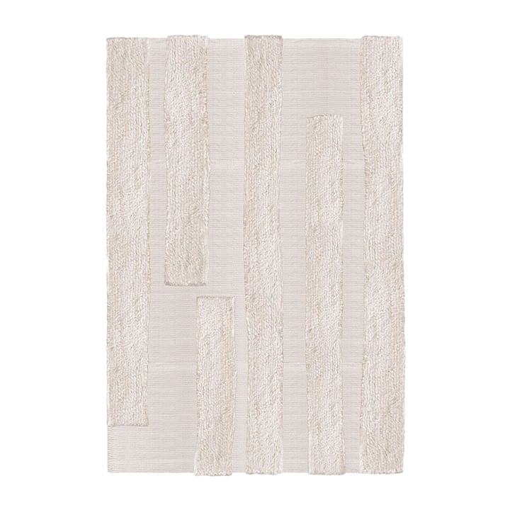 Punja Bricks wool carpet - Bone White. 160x230 cm - Layered